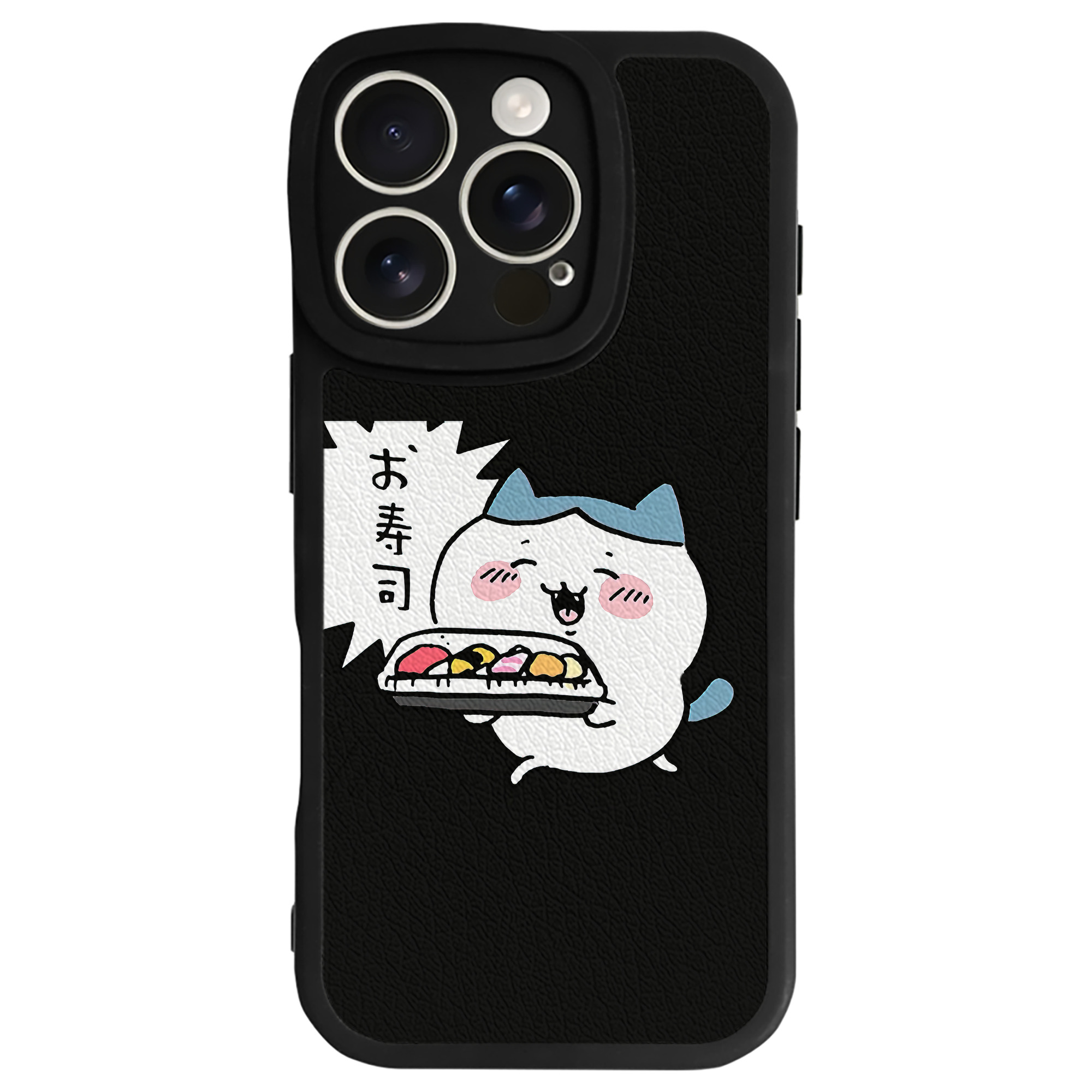 （画像用） ちいかわ ハチワレ Chii-kawa hachiware 【iPhone 16シリーズ対応】シリコンスマホケース（レザー調） 材質：シリコン